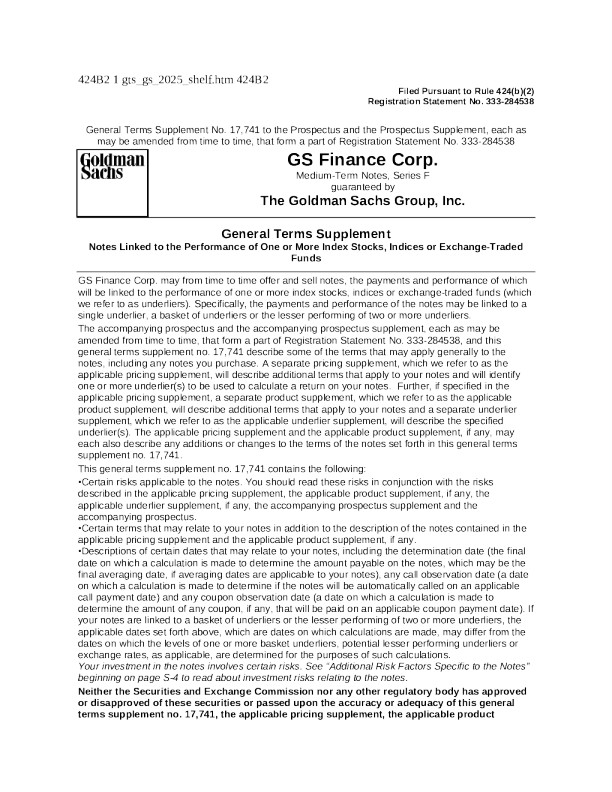 高盛美股招股说明书(2025-02-18版)