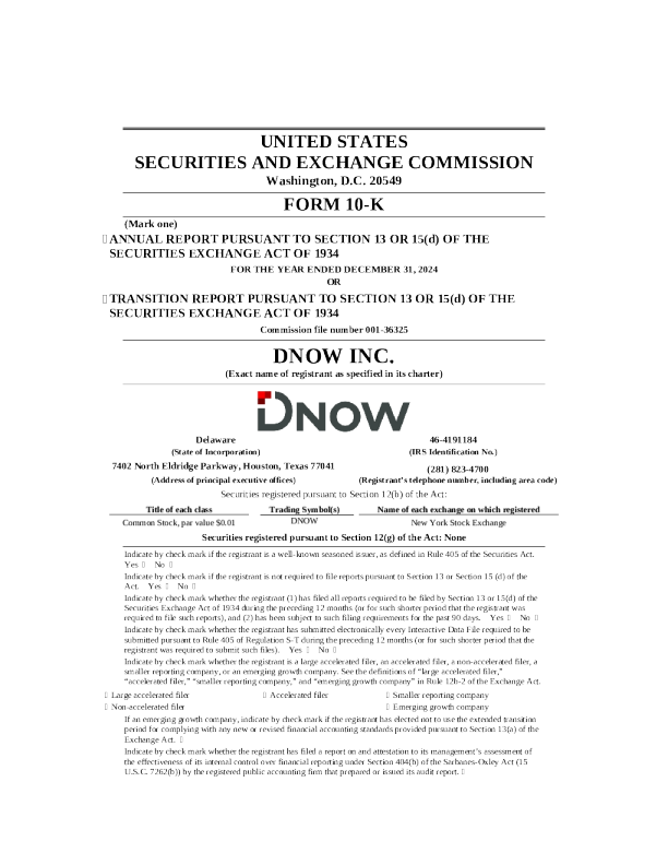 NOW Inc 2024年度报告