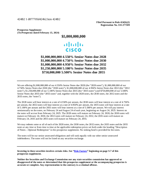 思科美股招股说明书(2025-02-21版)