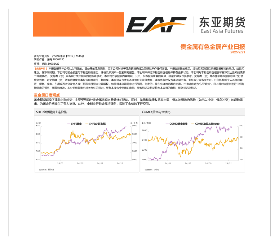 贵金属有色金属产业日报