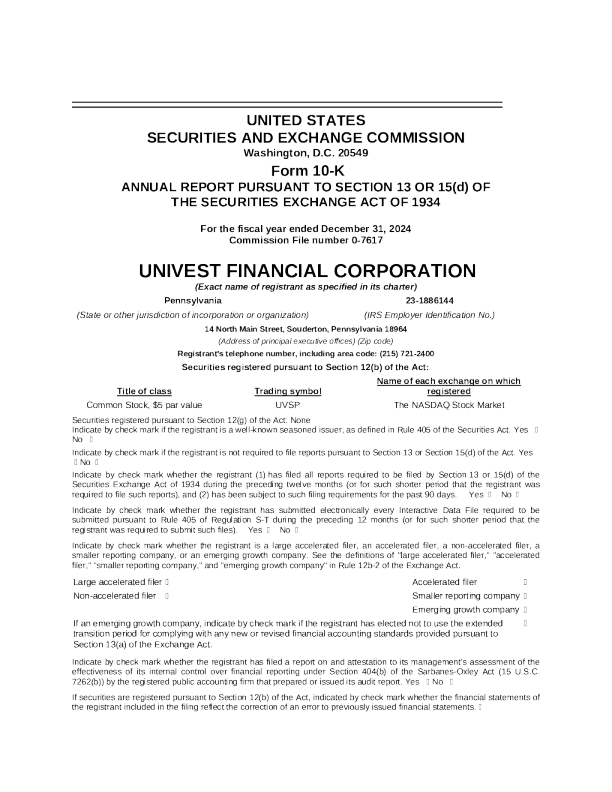 宾夕法尼亚裕益银行 2024年度报告