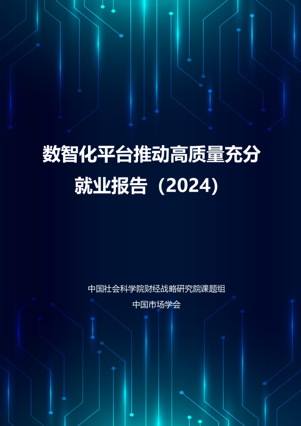数智化平台推动高质量充分就业报告（2024）