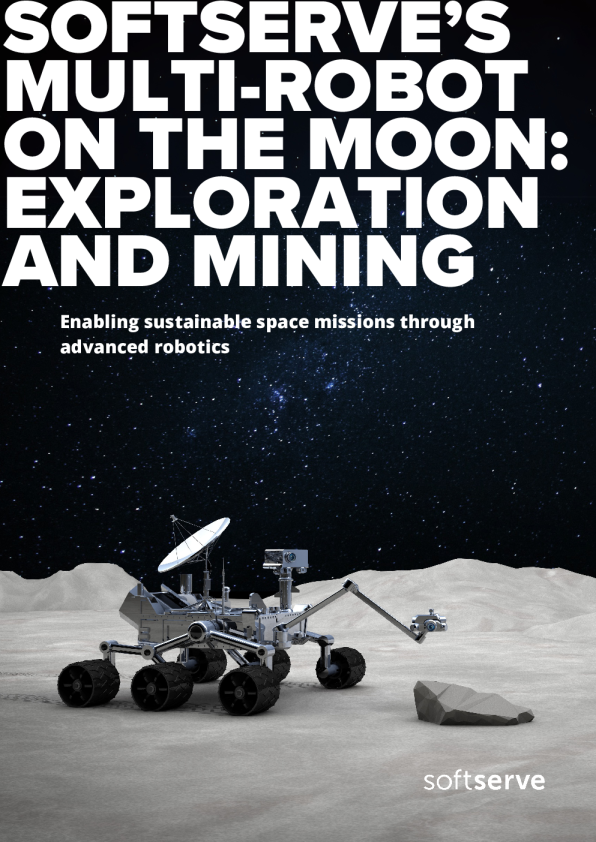 月球上的多机器人：探索和采矿