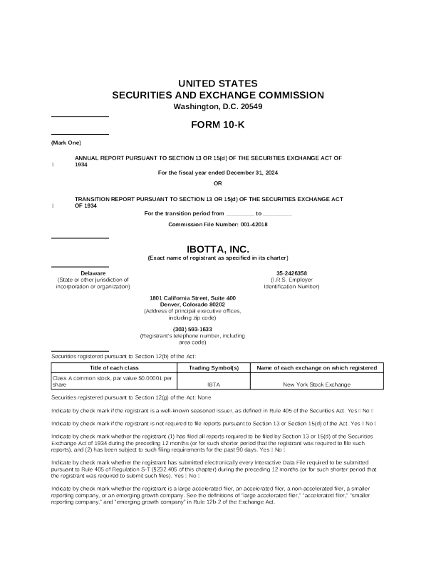 Ibotta Inc-A 2024年度报告