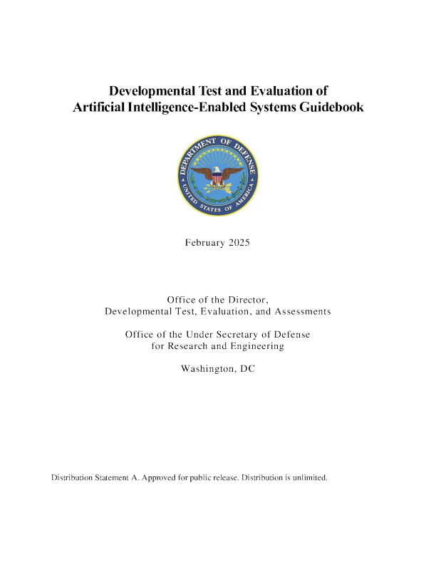 人工智能赋能系统研制试验与鉴定指南手册