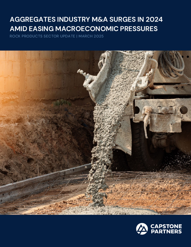 2024年砂石骨料行业并购激增：宏观经济压力缓解下的行业动态