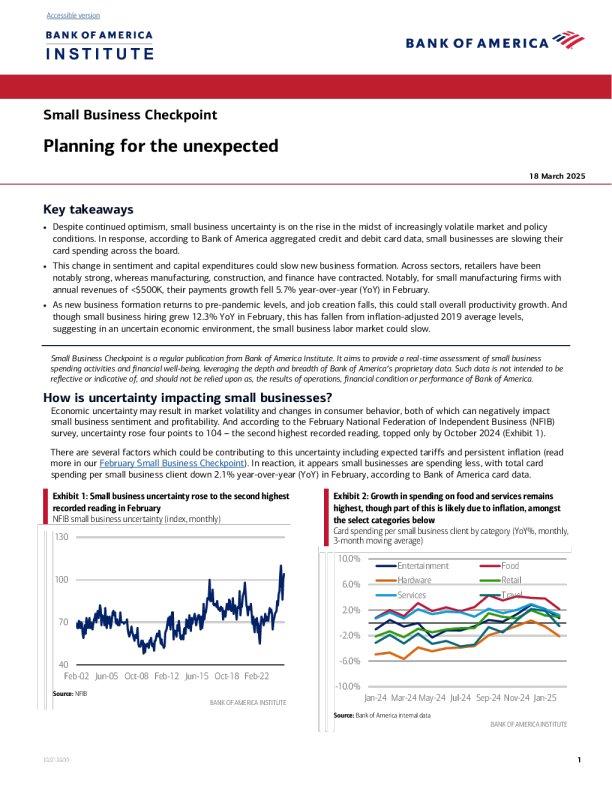小企业检查点：为意外做好计划