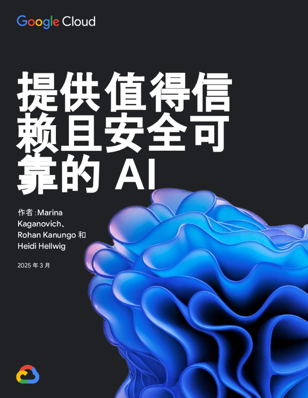 提供值得信赖且安全可靠的 AI