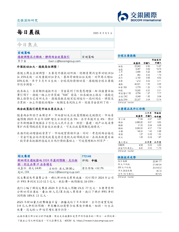 交银国际每日晨报
