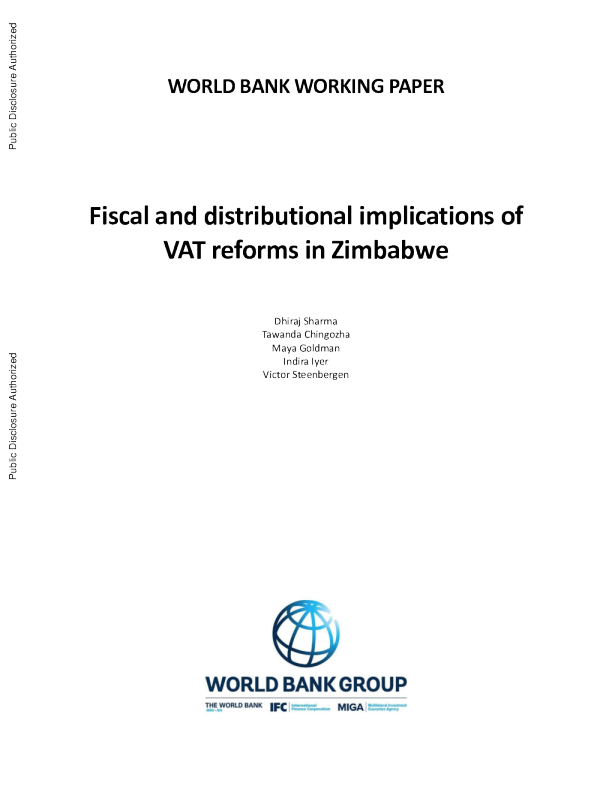 增值税改革对津巴布韦的财政和分配影响