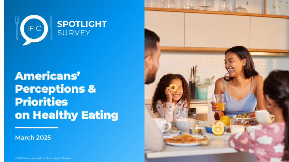 IFIC焦点调查：美国人对健康饮食的看法与优先事项