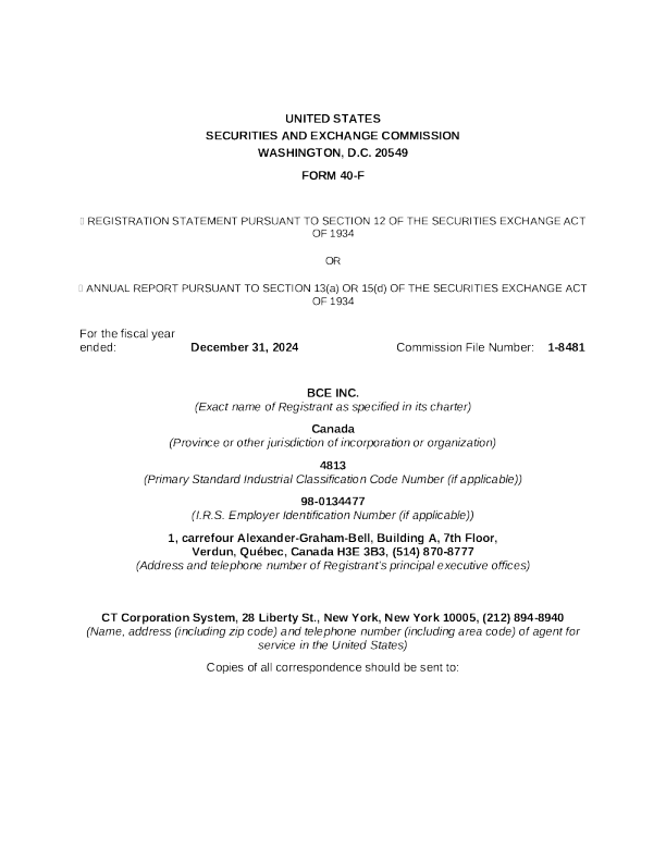 加拿大贝尔 2024年度报告