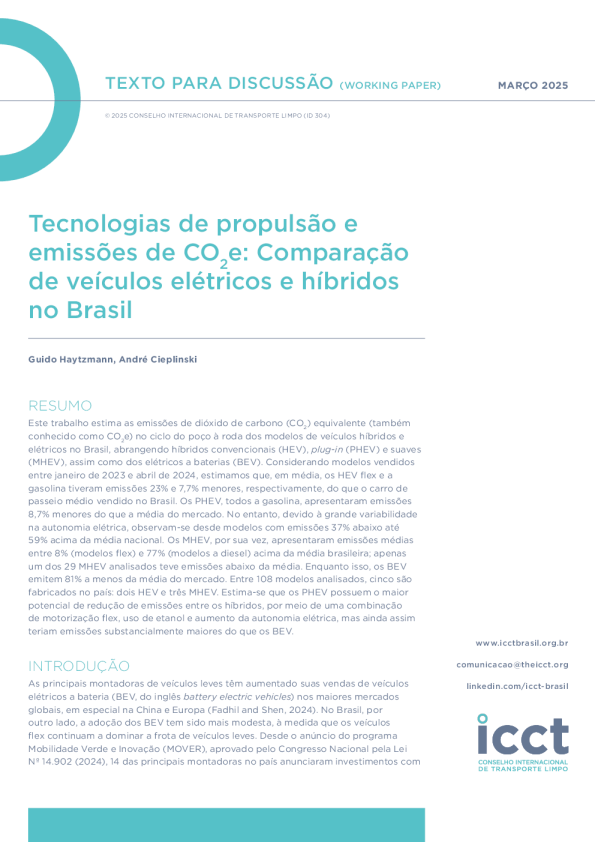 巴西电动车及混合动力车研究