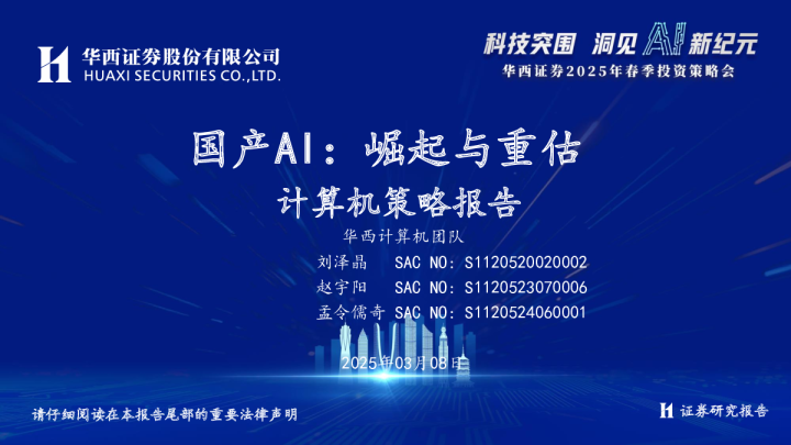 计算机行业策略报告国产AI：崛起与重估