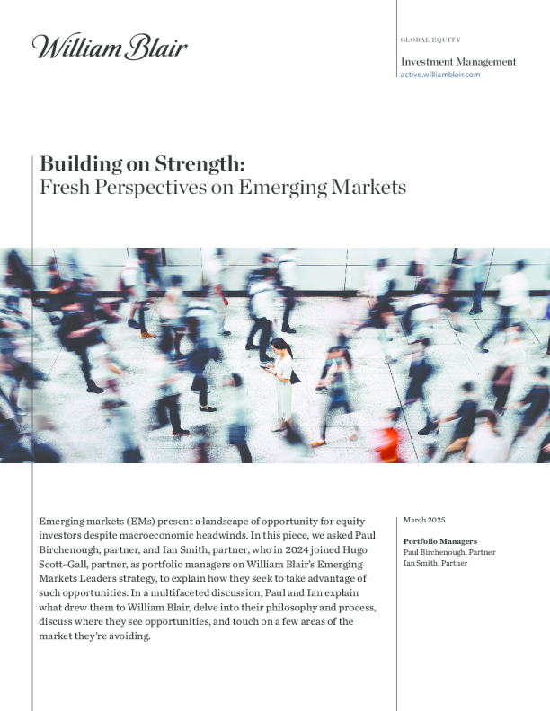 在巩固优势的基础上，对新兴市场的全新视角