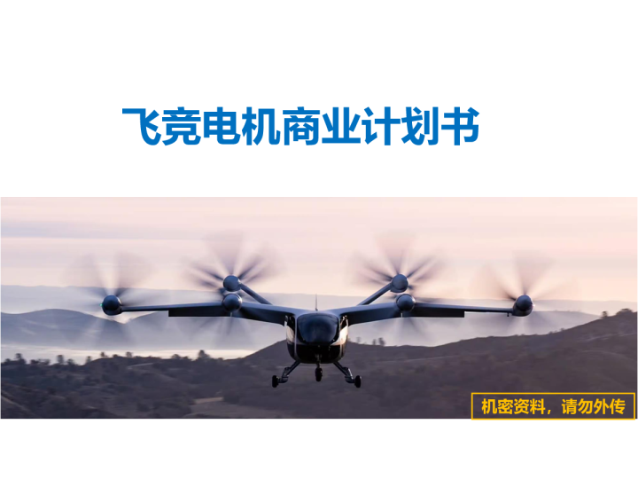 飞竞电机商业计划书