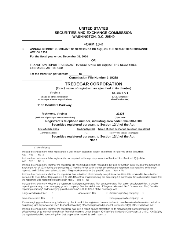 特里迪加 2024年度报告