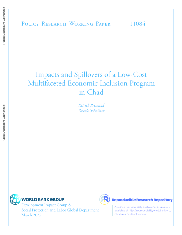 乍得低成本多角度经济包容计划的影响与溢出效应