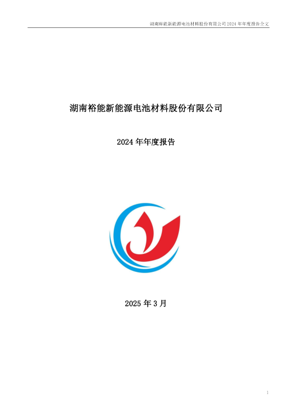 湖南裕能：2024年年度报告