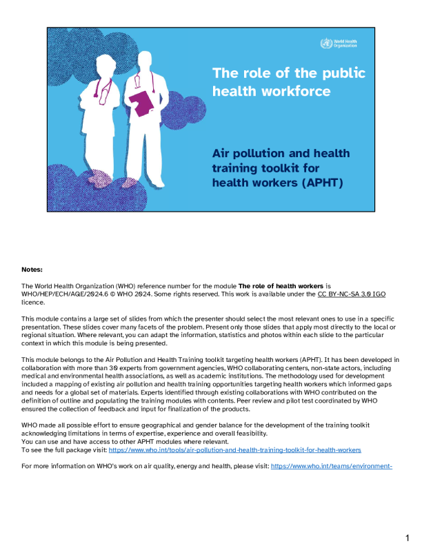 Module 4: The role of the publichealth workforce