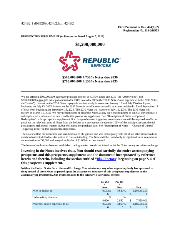 共和废品处理美股招股说明书(2025-03-18版)