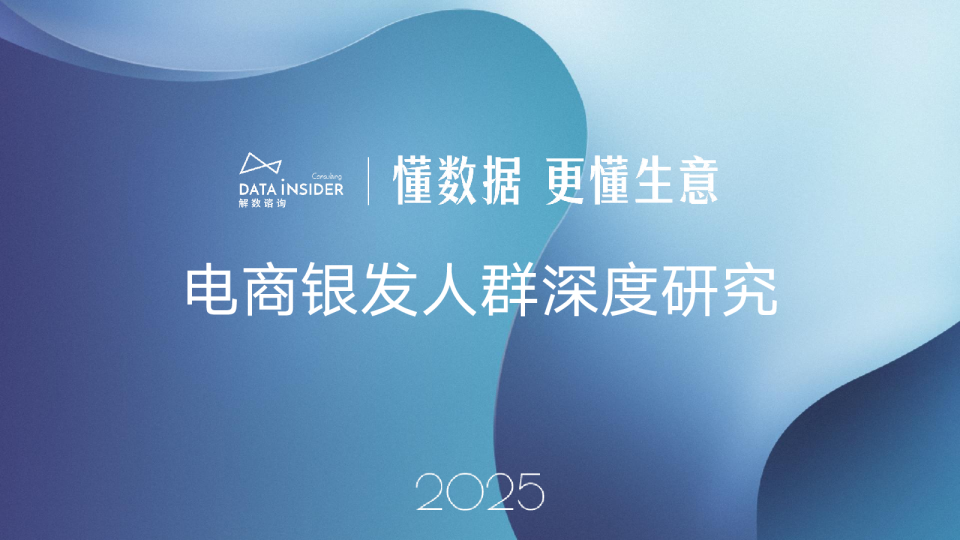 电商银发人群深度研究2025