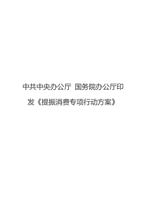 2025提振消费专项行动方案