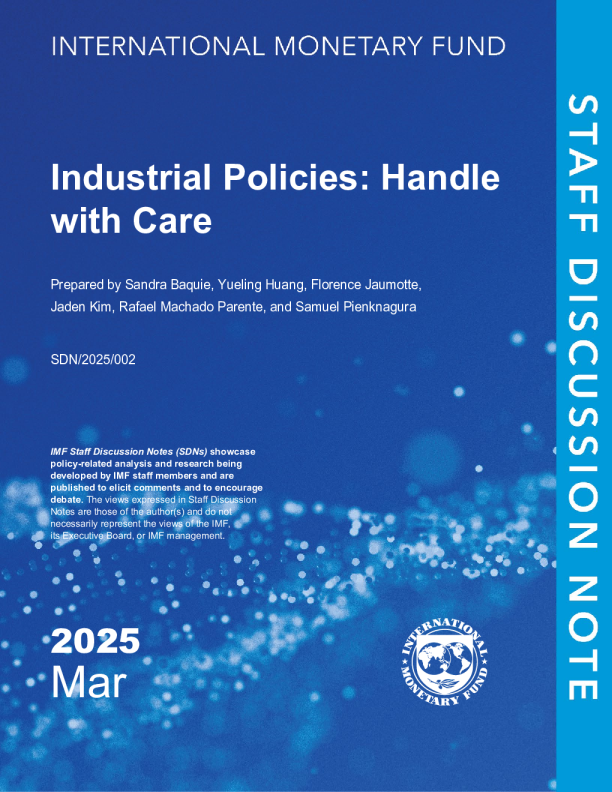 工业政策：谨慎处理