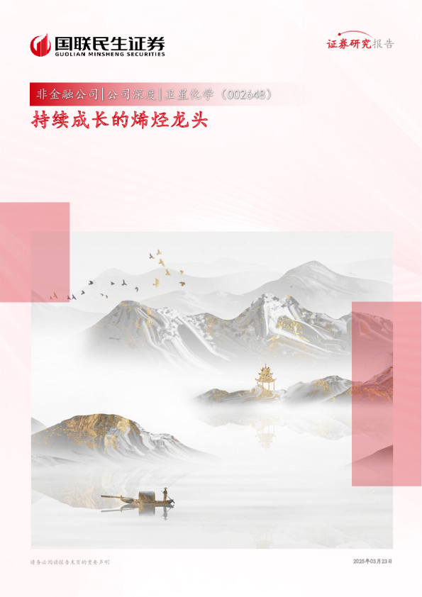 持续成长的烯烃龙头