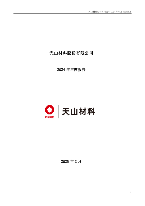 天山股份：2024年年度报告
