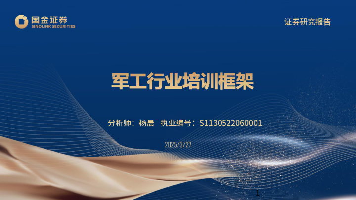 军工行业培训框架