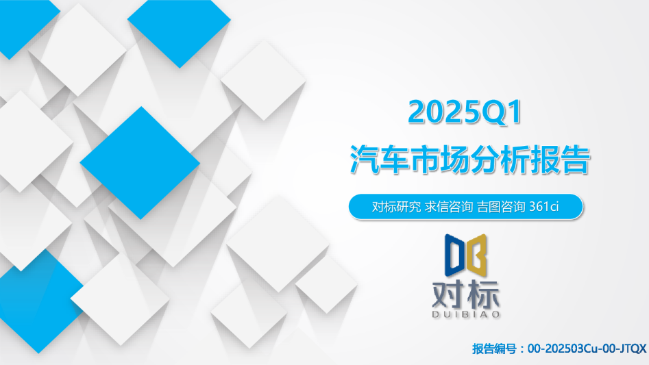 2025Q1汽车市场分析报告