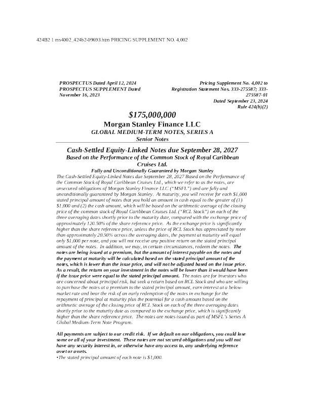 摩根士丹利美股招股说明书(2025-03-28版)