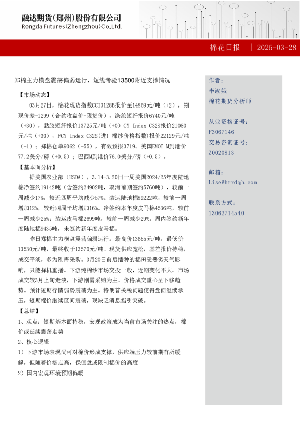 棉花日报-棉花日报