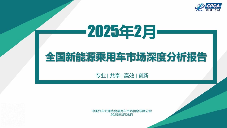 2025年2月份全国新能源市场深度分析报告