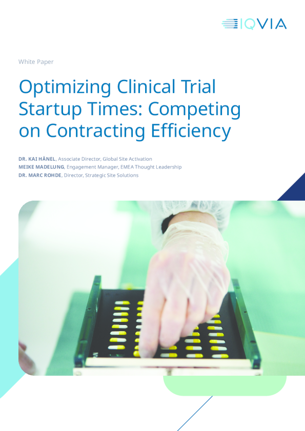 优化临床试验启动时间：在合同效率上竞争