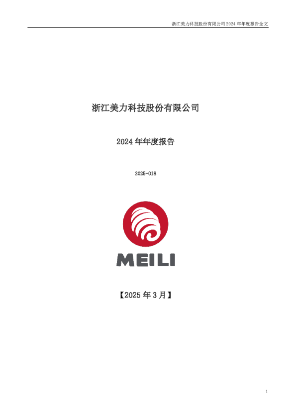 美力科技：2024年年度报告