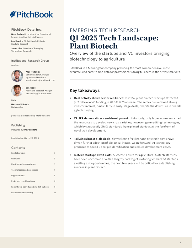 2025年一季度技术景观：植物生物技术2025