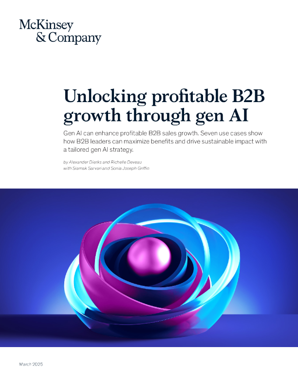 生成式AI助力B2B业务盈利增长研究报告：七大用例
