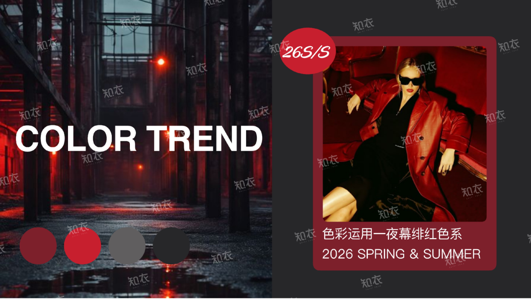 2026春夏色彩运用—夜幕红色系