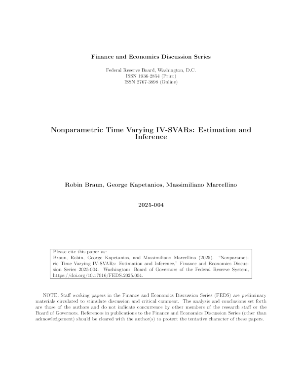 非参数时变IVSVARs：估计与推理