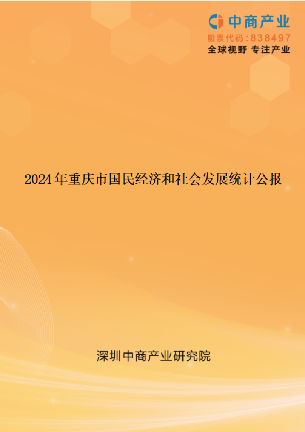 2024年重庆市国民经济和社会发展统计公报