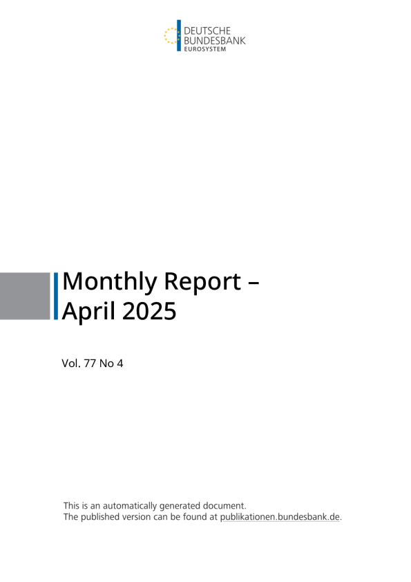 经济状况和公共财政：月报（2025年4月）