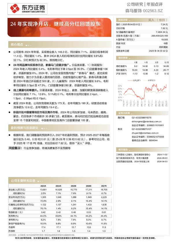 24年实现净开店，继续高分红回馈股东