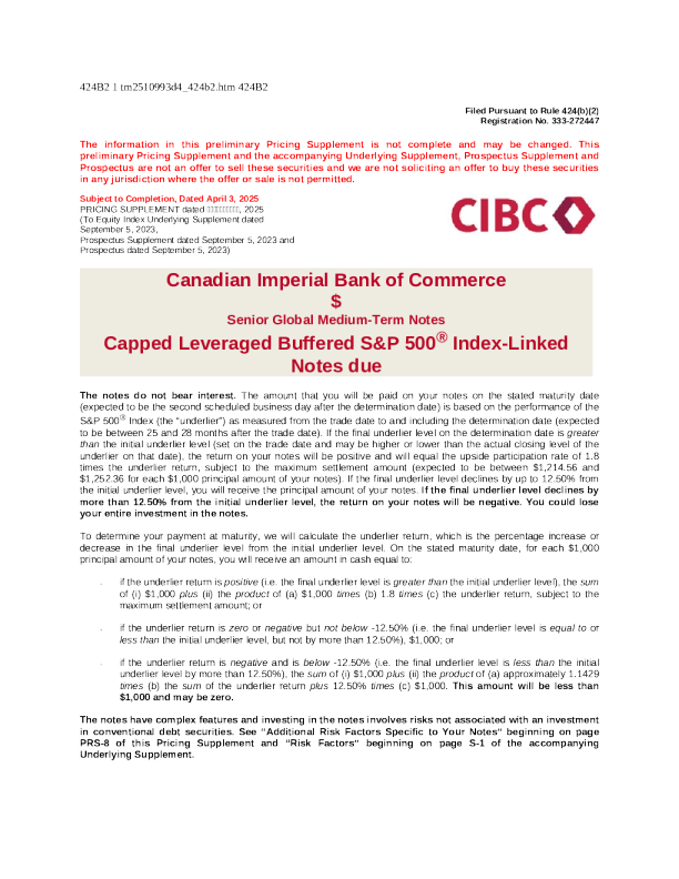 加拿大帝国商业银行美股招股说明书(2025-04-03版)