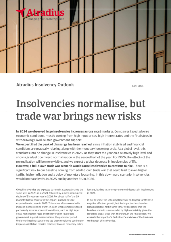 破产正常化，但贸易战带来新风险