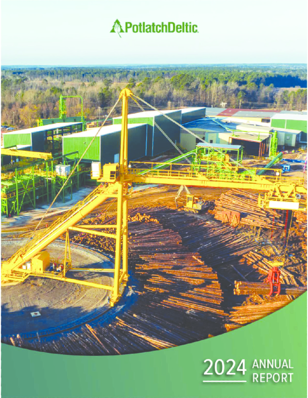 PotlatchDeltic Corp 2024年度报告