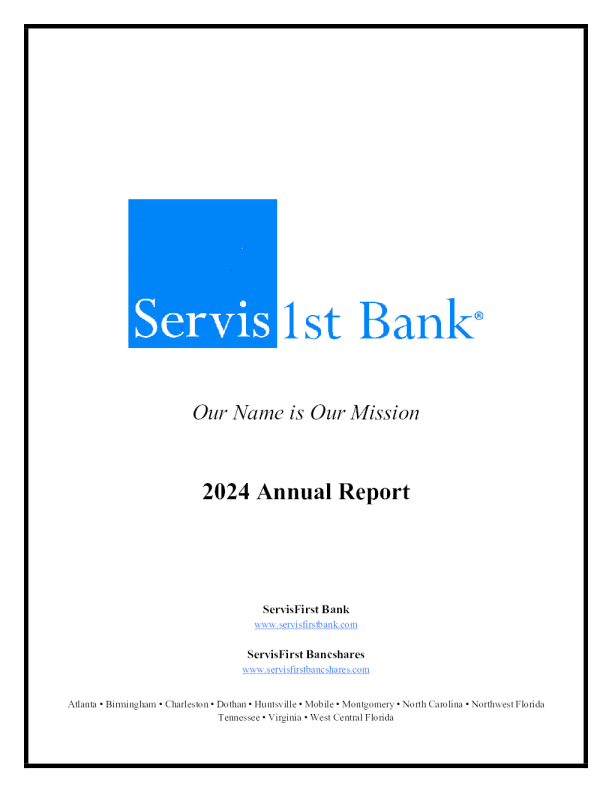 ServisFirst Bancshares Inc 2024年度报告