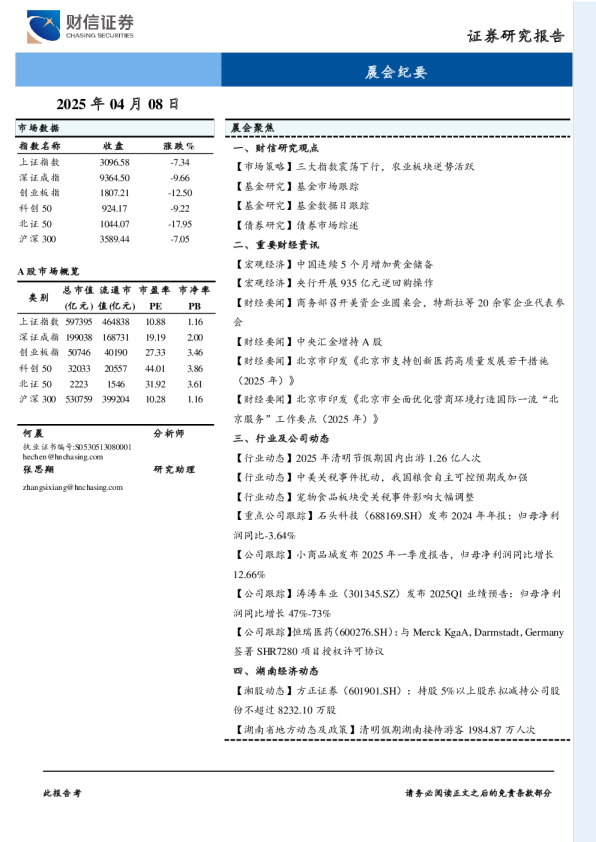 【2025-04-08】晨会纪要