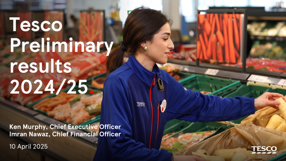 Tesco 2024/25年度初步业绩结果